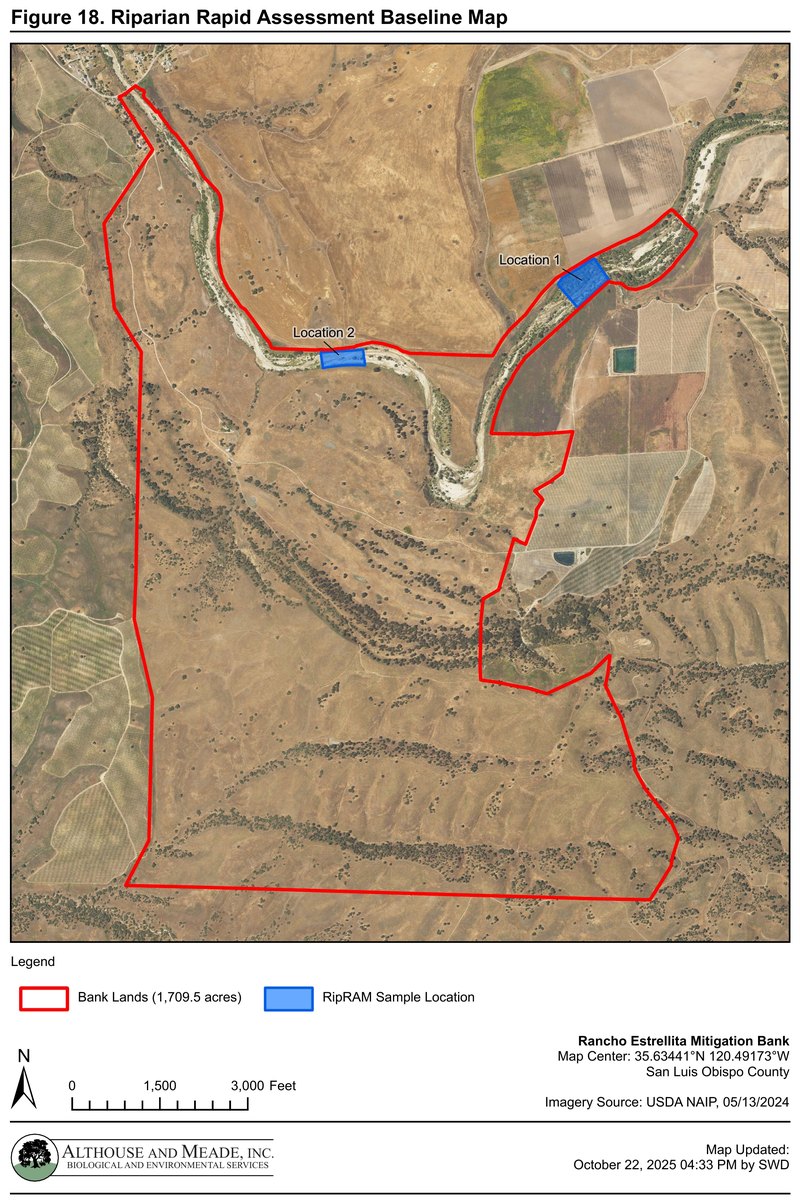 Figure 18. Riparian Rapid Assessment Baseline Map